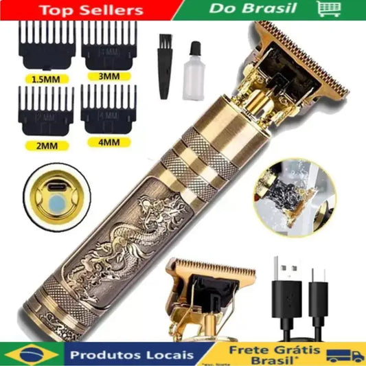 Aparador de Cabelo Elétrico Recarregável